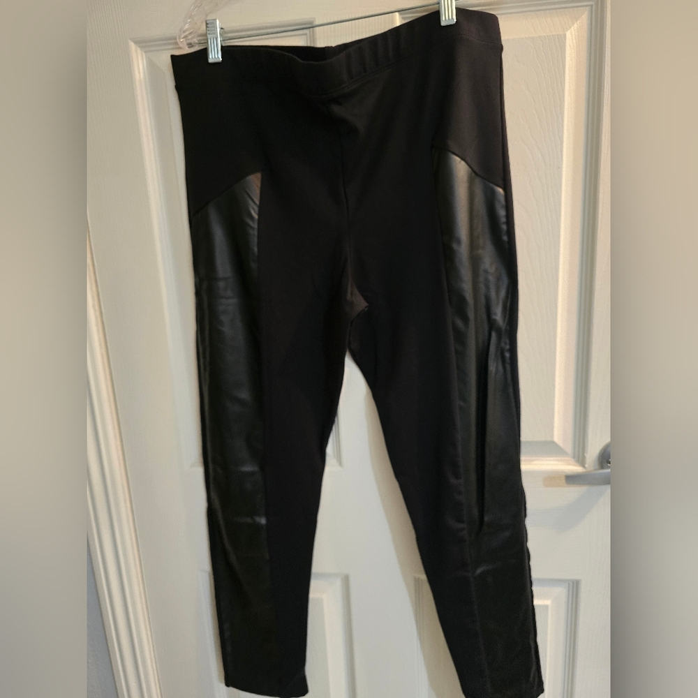 Black Faux Leather Leggings